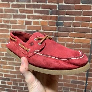Men's Sperry Top-siders Red Leather